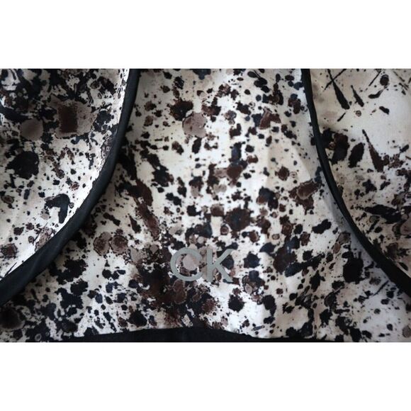 Calvin Klein PF2X8786 Women's Plus Sz 2XL Beige Printed Pull-On Running Shorts - Picture 4 of 9